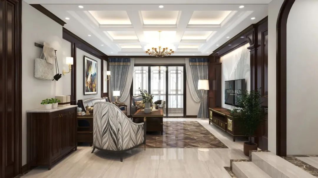 140㎡现代美式4室2厅，优雅与舒适的典范之家！