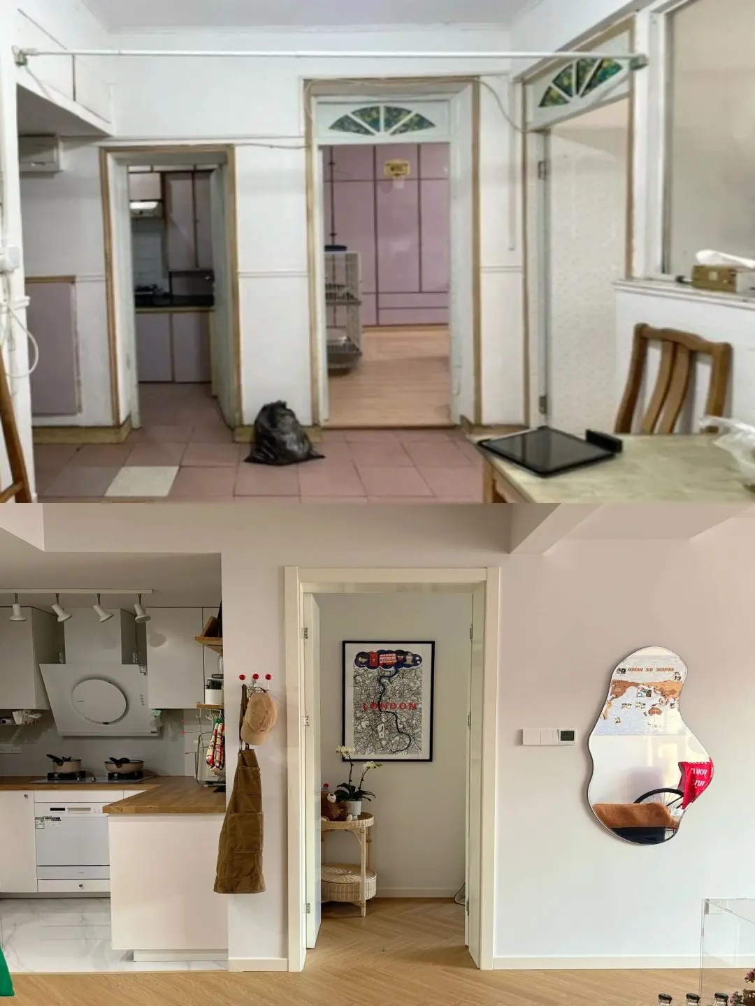 南昌二手房翻新装修，64m²老破小改造，改造前贫民窟，改造后温馨小家~